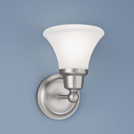 Norwell Elizabeth One Light Sconce 8951-BN-FL